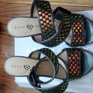 Womens Block Heeled Sandals